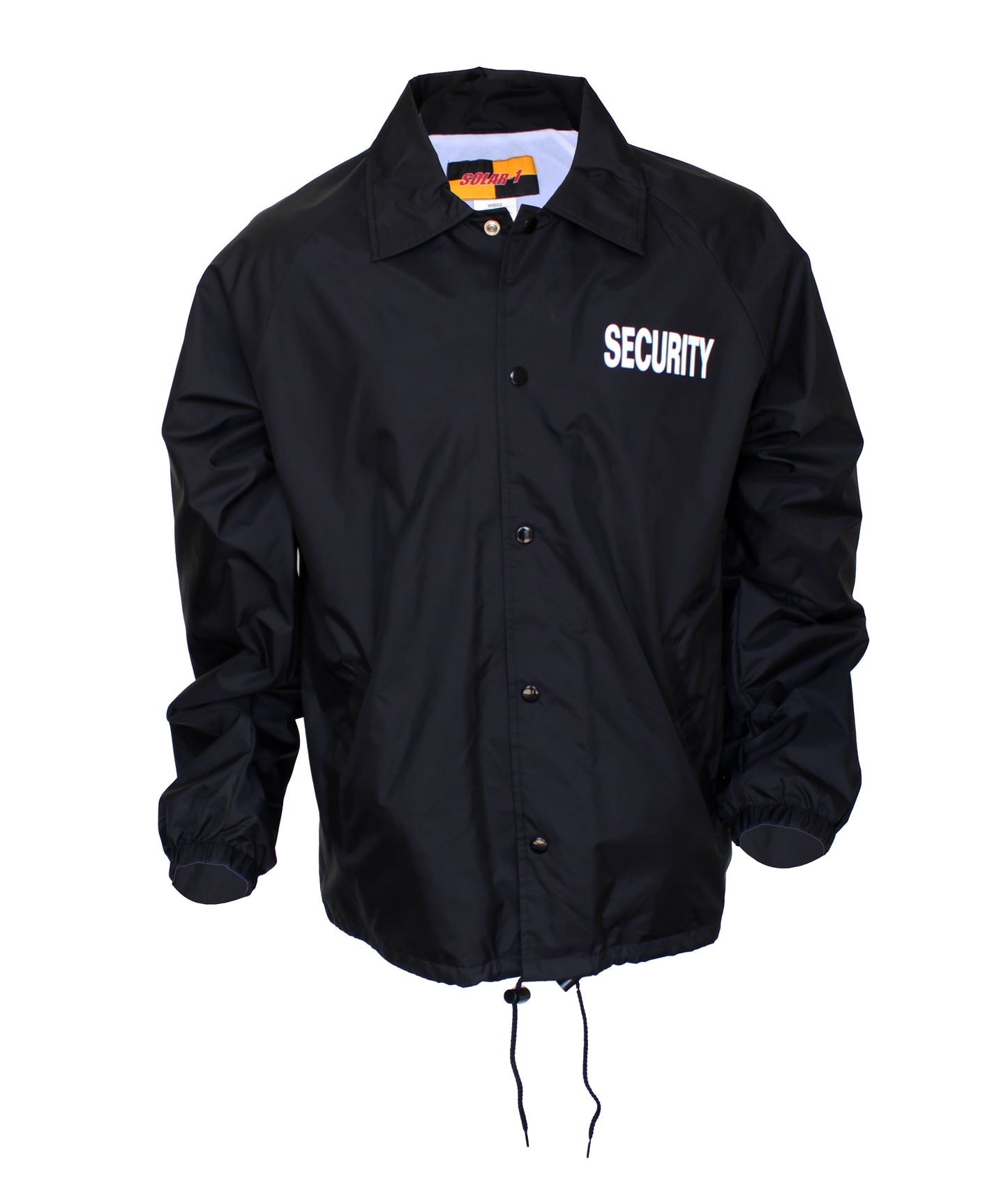 Solar 1 Clothing Coaches Windbreaker with Screen Printing Security WB02