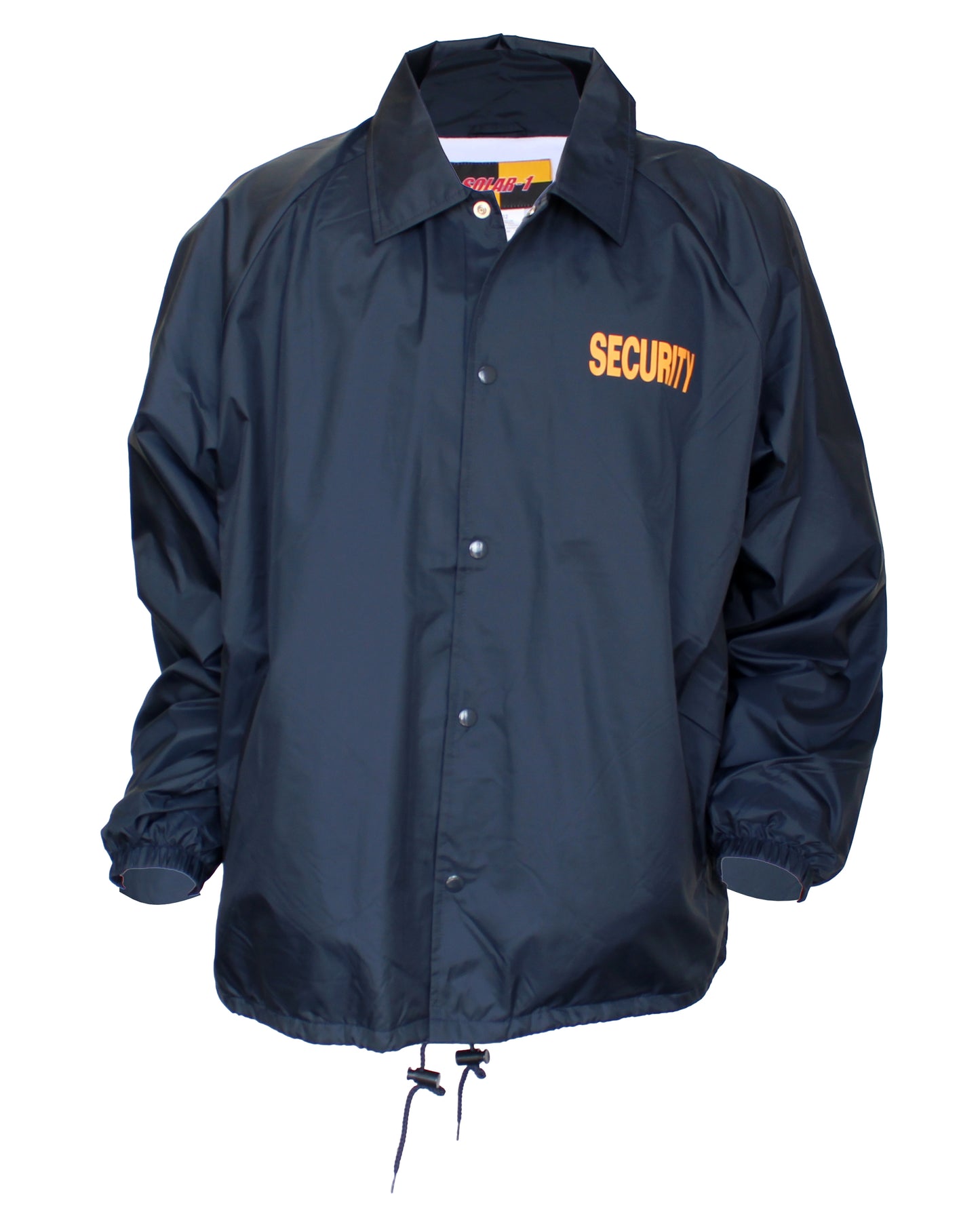 Solar 1 Clothing Coaches Windbreaker with Screen Printing Security WB02