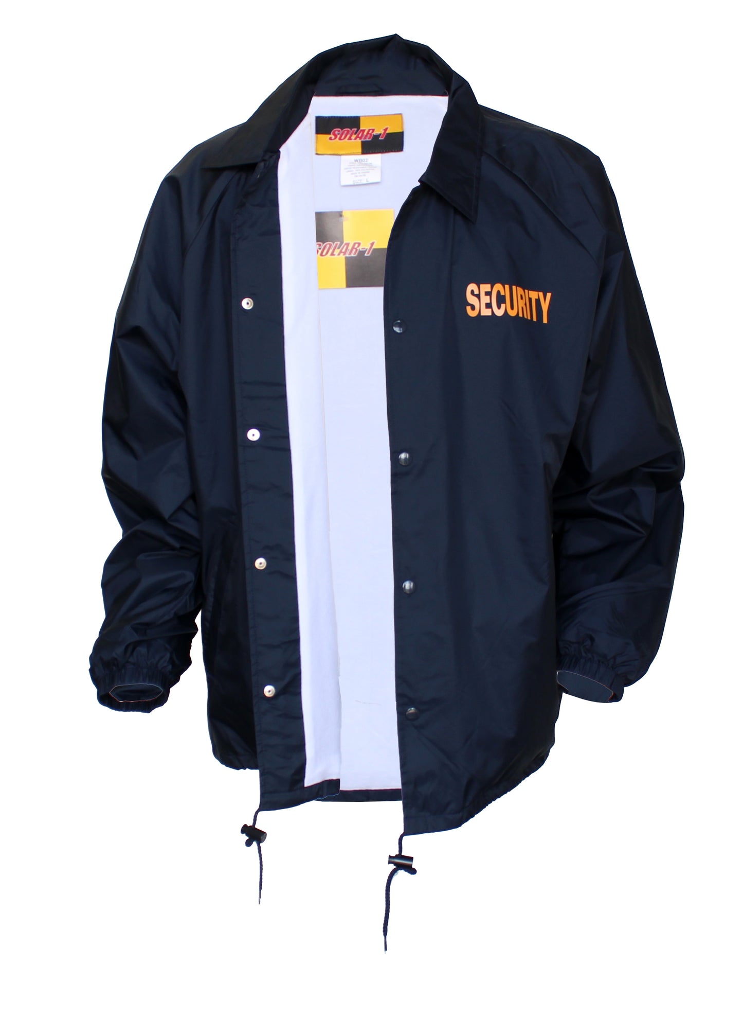 Solar 1 Clothing Coaches Windbreaker with Screen Printing Security WB02
