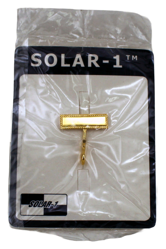 Solar 1 Simple Pin ID Holder Gold 1 Count