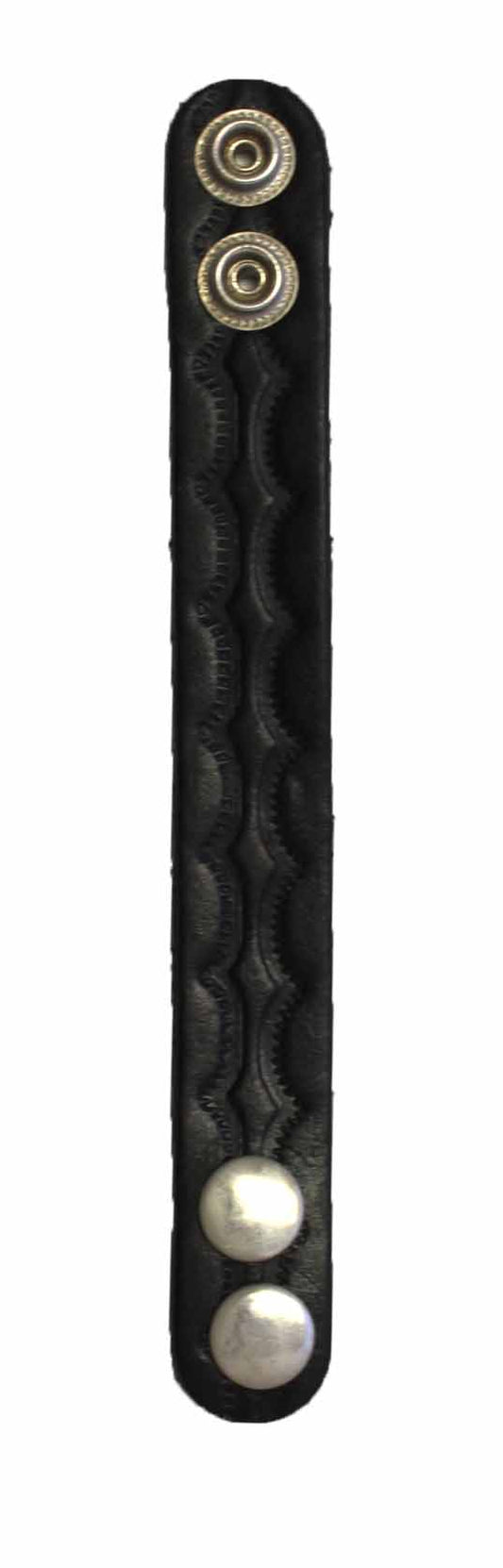 Duty Gear 2 3/4 Inch Wide Leather Belt Keeper Black by Solar 1
